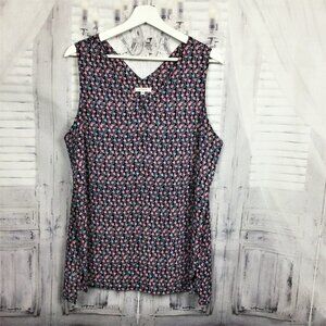 Pleione V-Neck Sleeveless Tank Top Blouse L